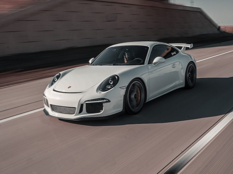 White 911 Porsche after service in Perth 911